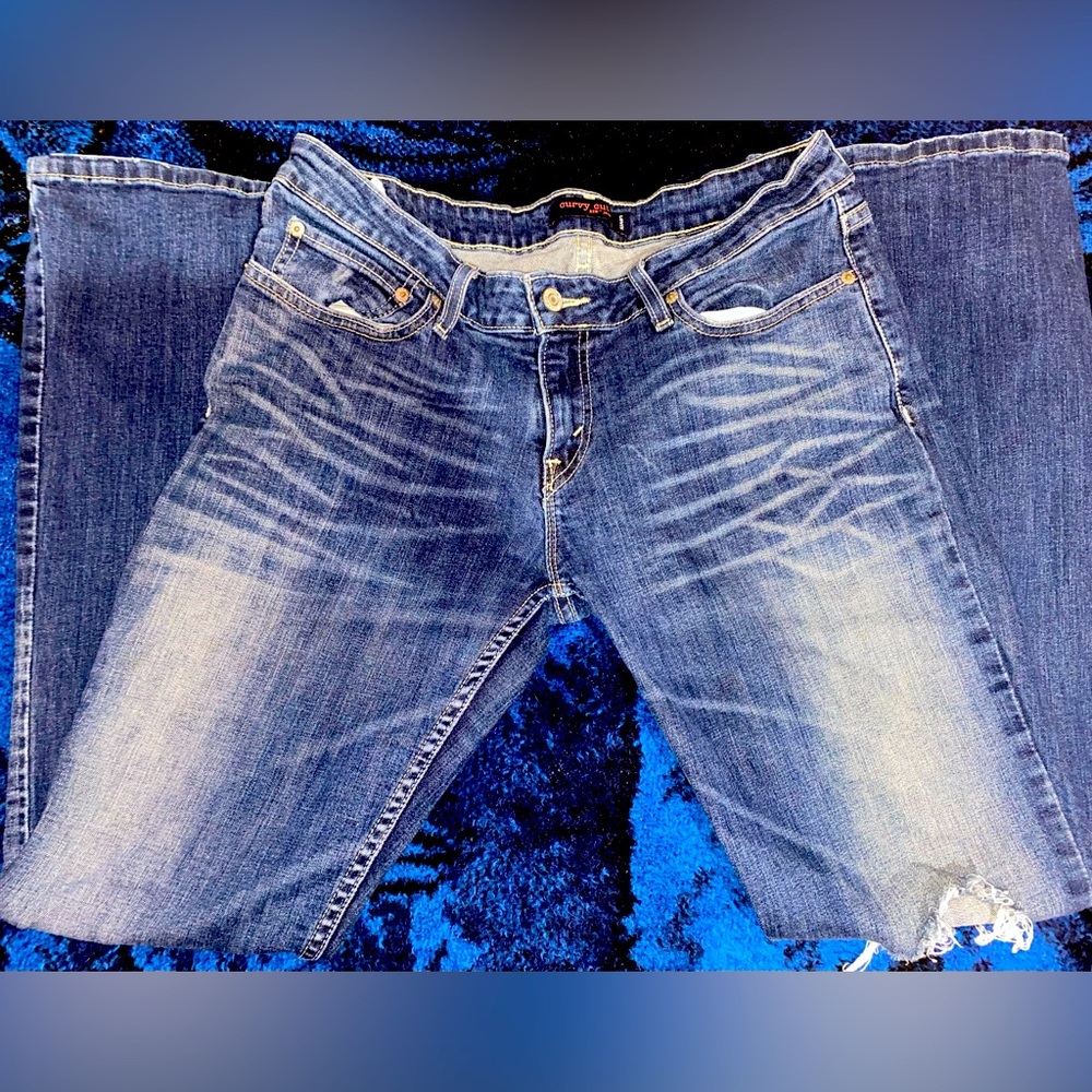 Levi curvy cut blue denim